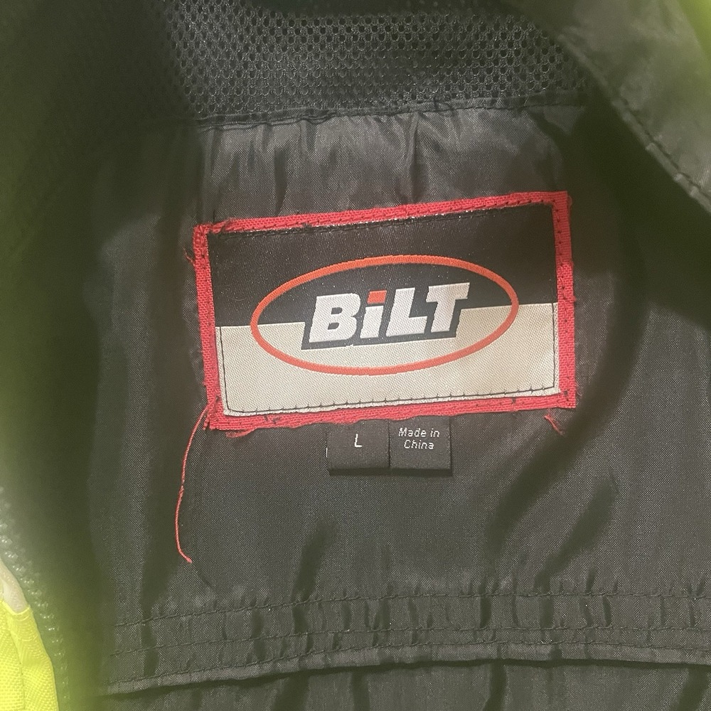 Bilt BLW42 Men's Motorcycle Jacket High Visibility Vented Mesh Removable Liner - Picture 2 of 9